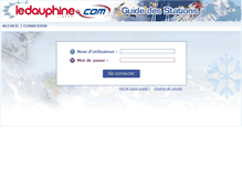 Tablet Screenshot of neige.ledauphine.com